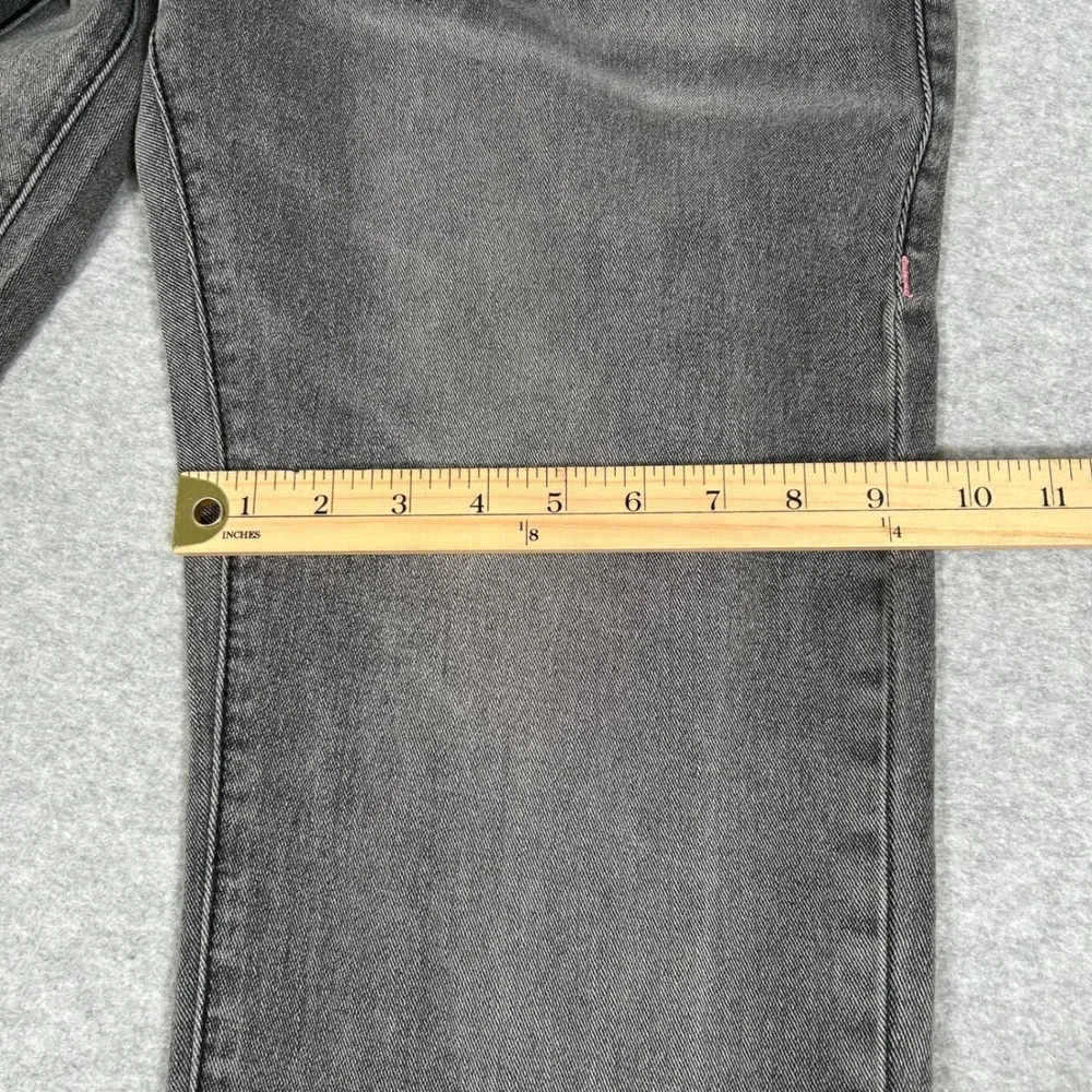 True Religion Ricky Relaxed Straight Jeans Mens 31x34 Gray Wash‎ Distressed NEW